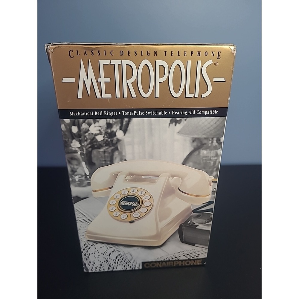 Conair Telephone Conairphone Metropolis WHITE Almond PHONE SW2504A - NEW